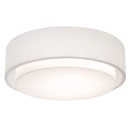 Afx Sanibel 18'' Flush Mount - Linen White Shade SAF1824MB-LW